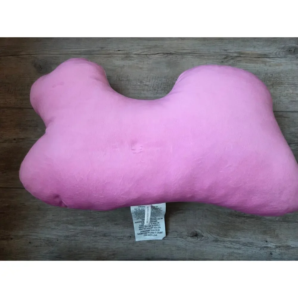 Barbie Logo Plush Decorative Pillow Heart Silhouette‎ Pink White Mattel 2024